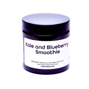 Organic Kale and Blueberry Smoothie | Fruit & veggie gelatin blend